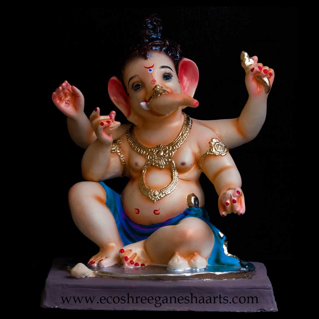 Ladoo Bal Ganesh - Eco Shree Ganesha Arts Eco-friendly Paper ...