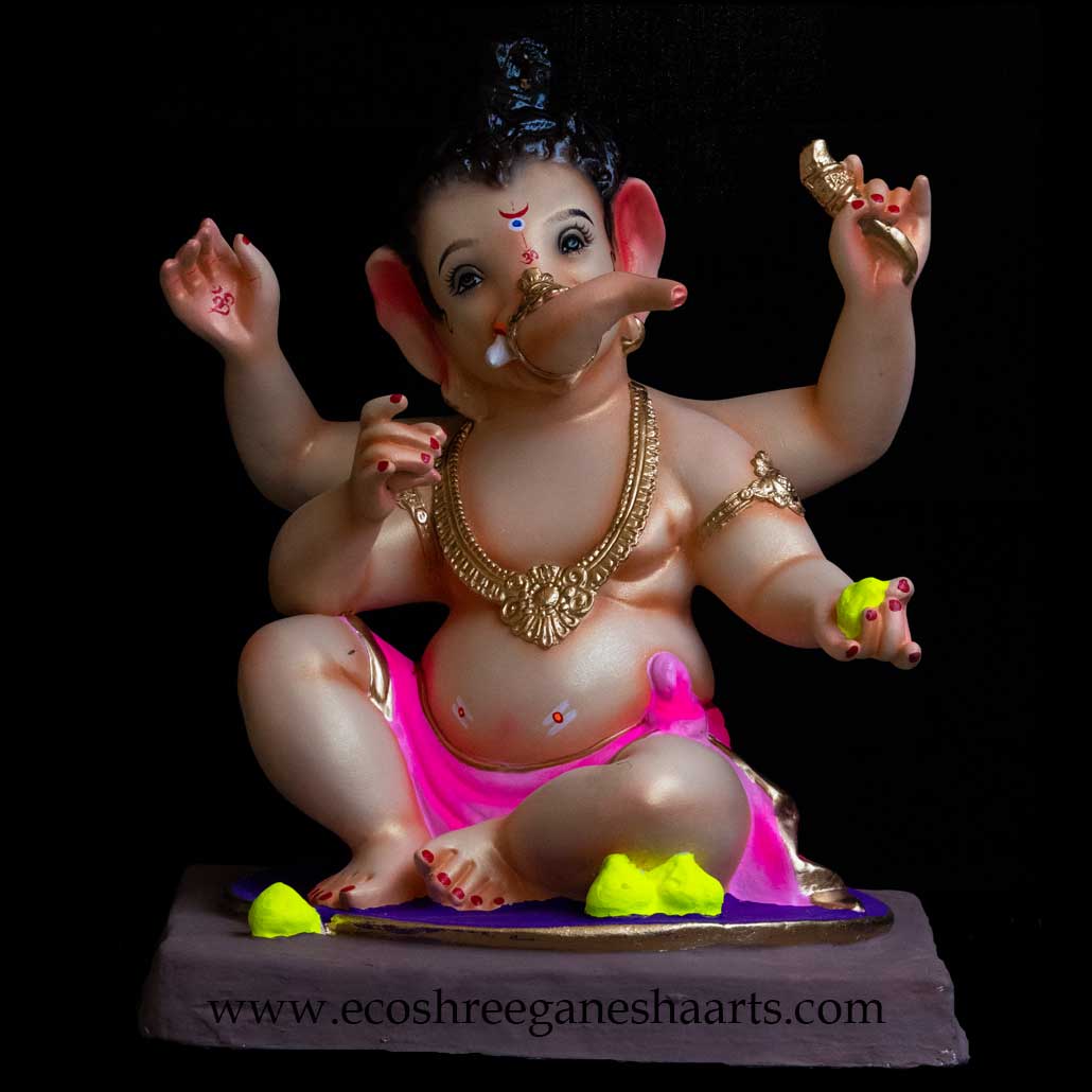 Ladoo Bal Ganesh - Eco Shree Ganesha Arts Eco-friendly Paper ...